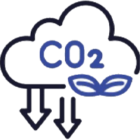 reduce carbon emissions icon